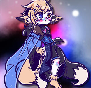 ⭐ Koda Fullbody Chibi (April 2023) Terms: "My commissions rn are for **personal use** only. I’m completely fine with them being used as icons or to simply be displayed on a carrd as per your example." Permission to use on carrd and socials with credit.